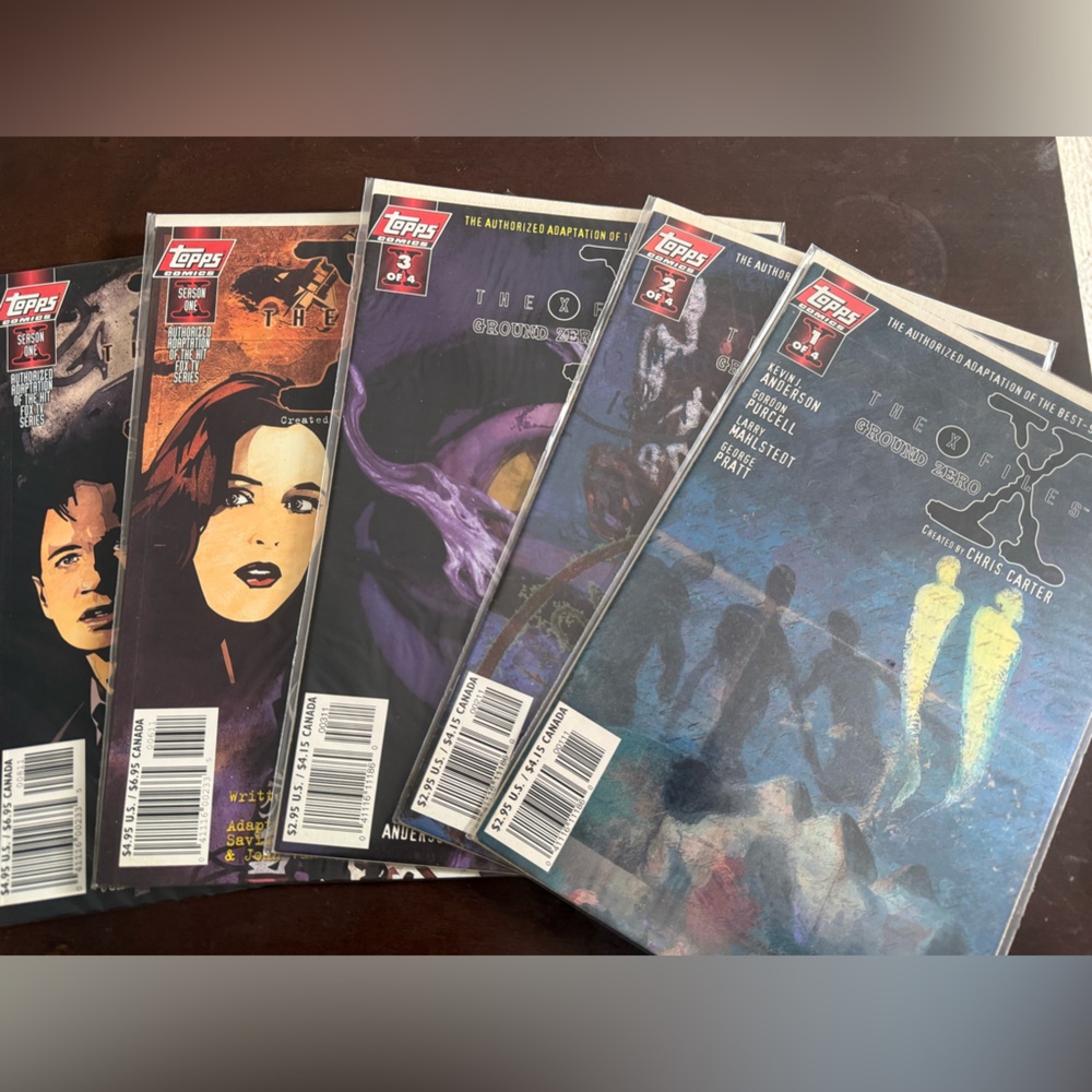 Topps Comic Book Lot with Purple, Blue, Red Cover Accents